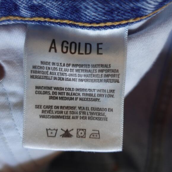 Agolde 90s Jeans Womens 29 Distressed High Rise Straight Leg Button Fly Denim - Picture 12 of 12